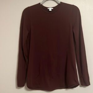 J. Jill 100% Merino Wool Lightweight Sweater Burgundy Small